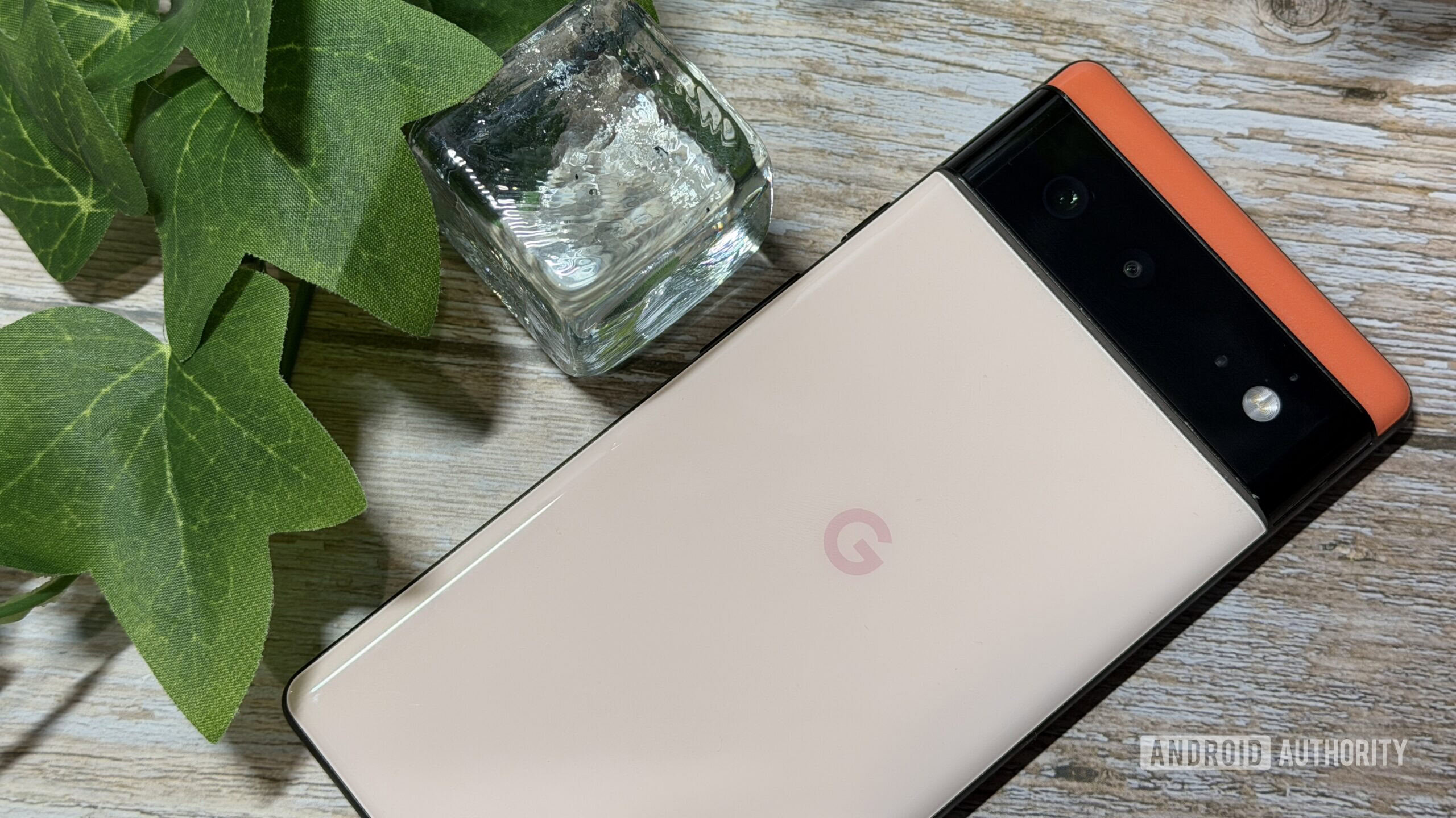 Google Pixel 6 on desk Google Pixel 6 on desk