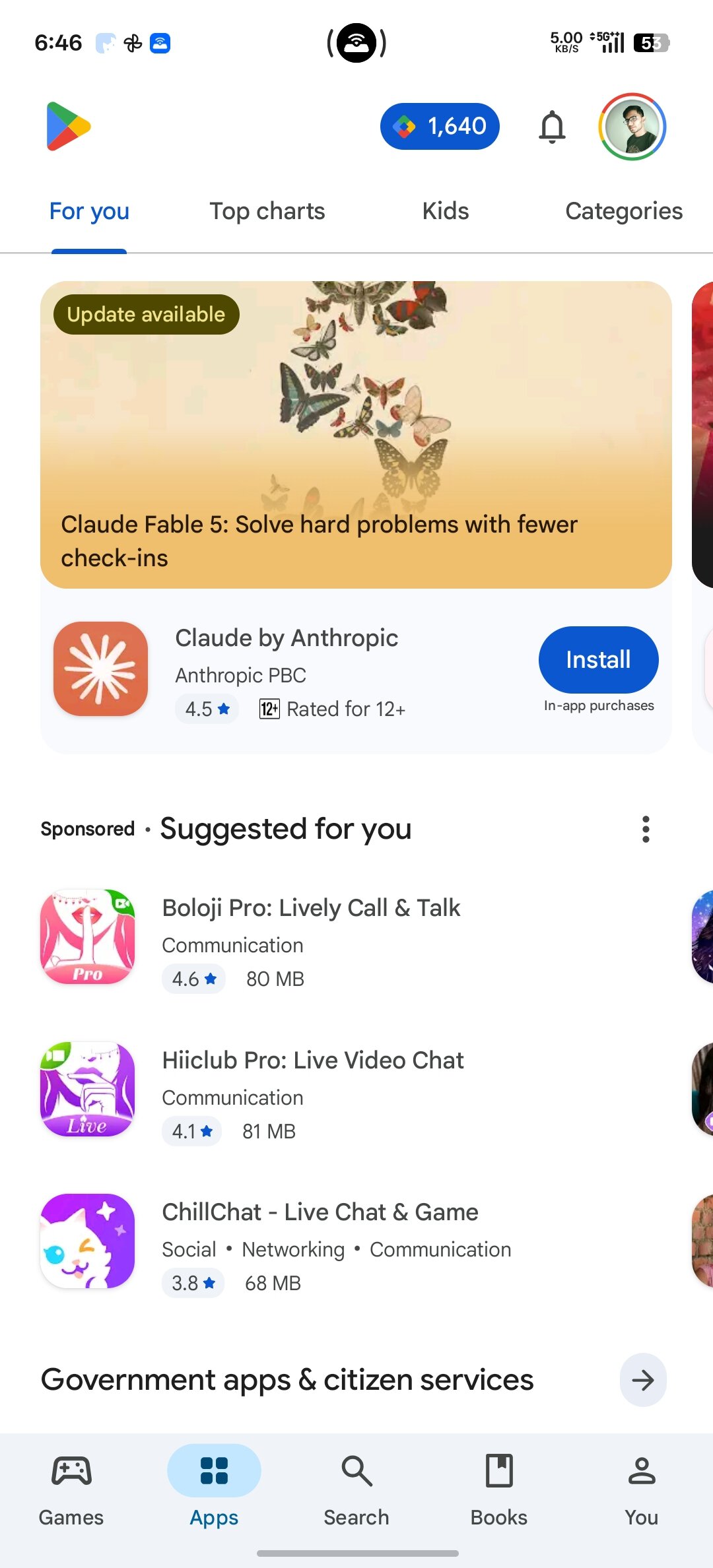 Google Play Store old UI