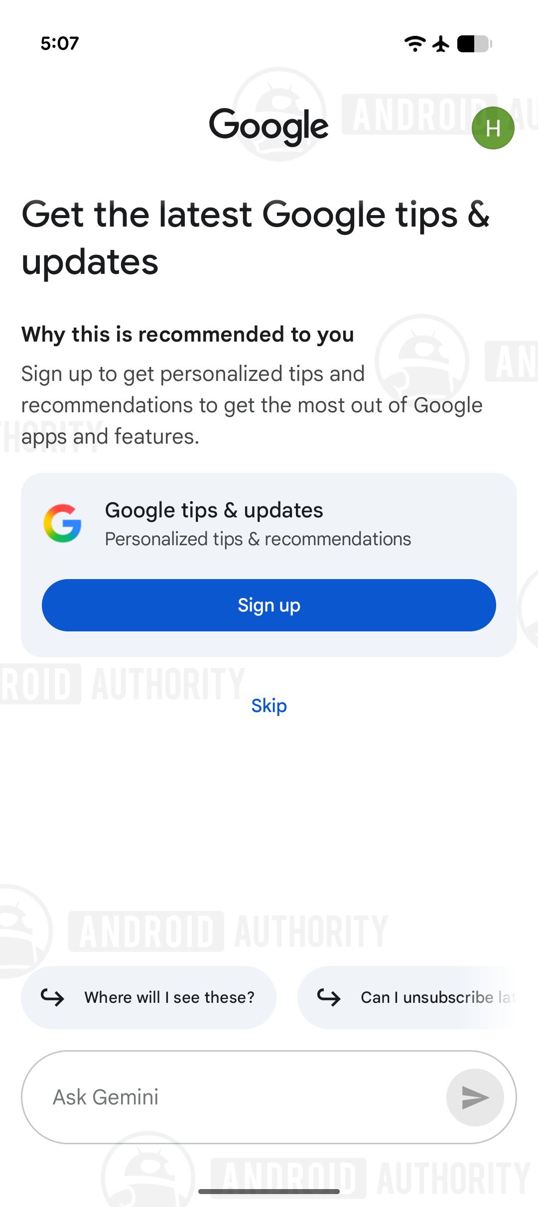 Google Upcoming AI powered setup assistant 5