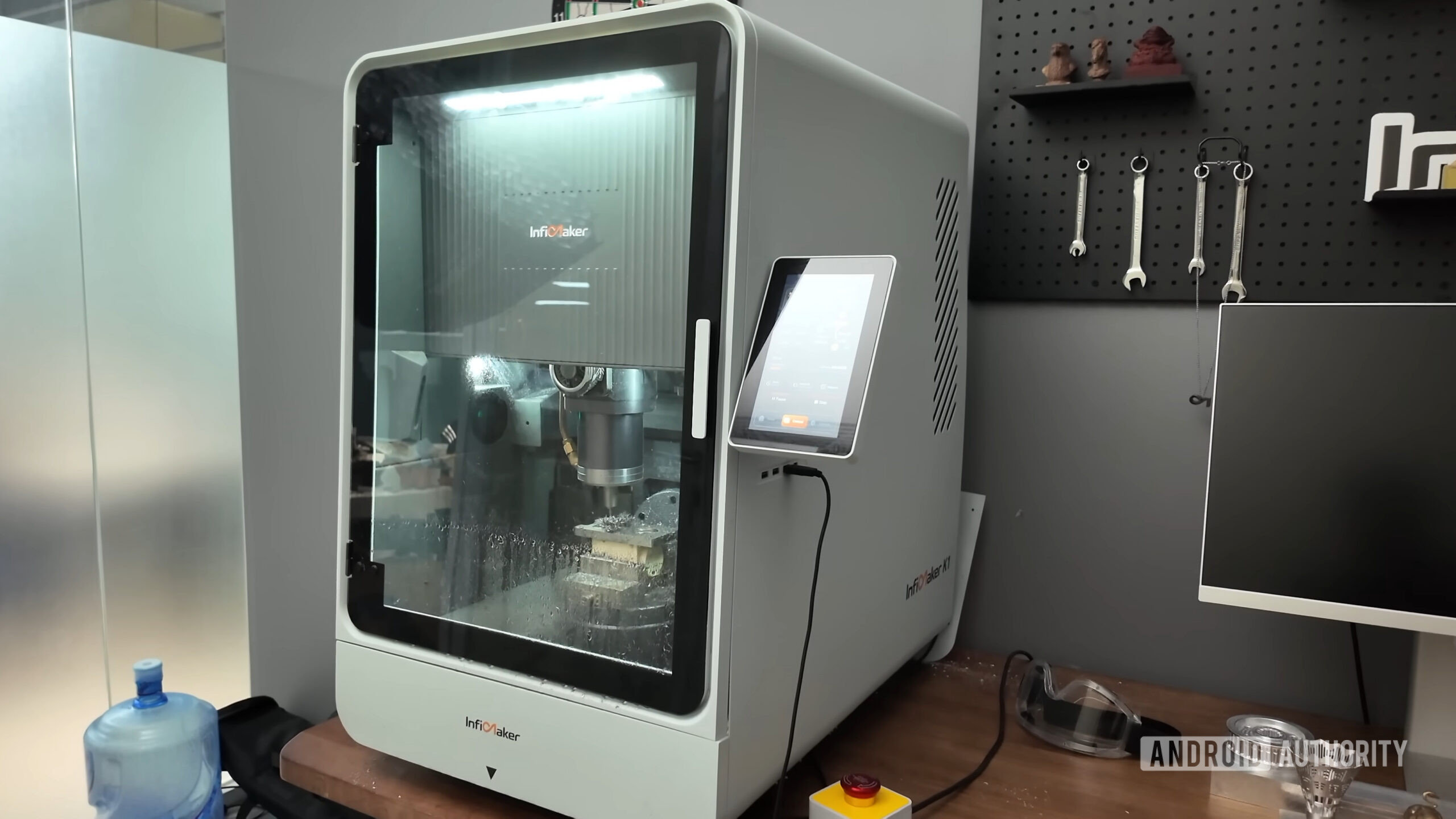 I milled an Android figurine out of a solid block with an AI-powered 5-axis CNC machine