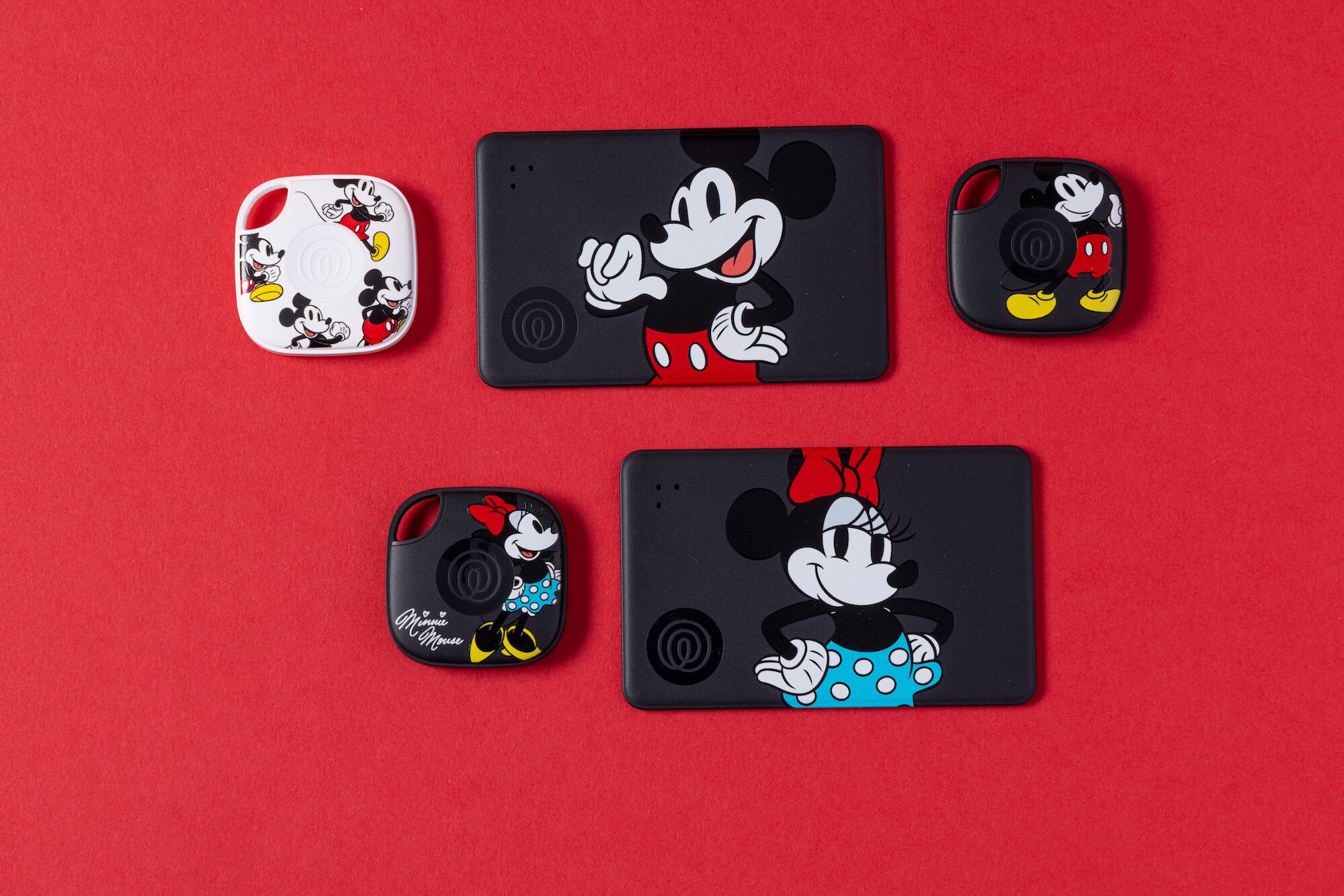 Life360 Disney.080 An image displaying all of the Disney themed Tile trackers released by Life360.