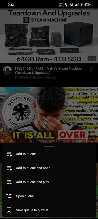 Morphe v1.33.0 YouTube Add video from anywhere to playing queue (1)