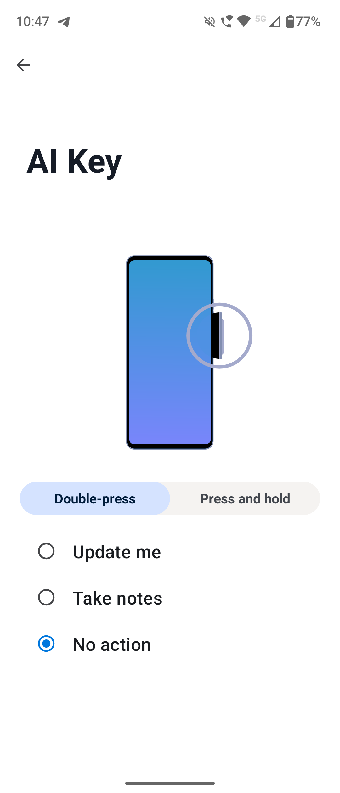 Moto AI Key settings 1