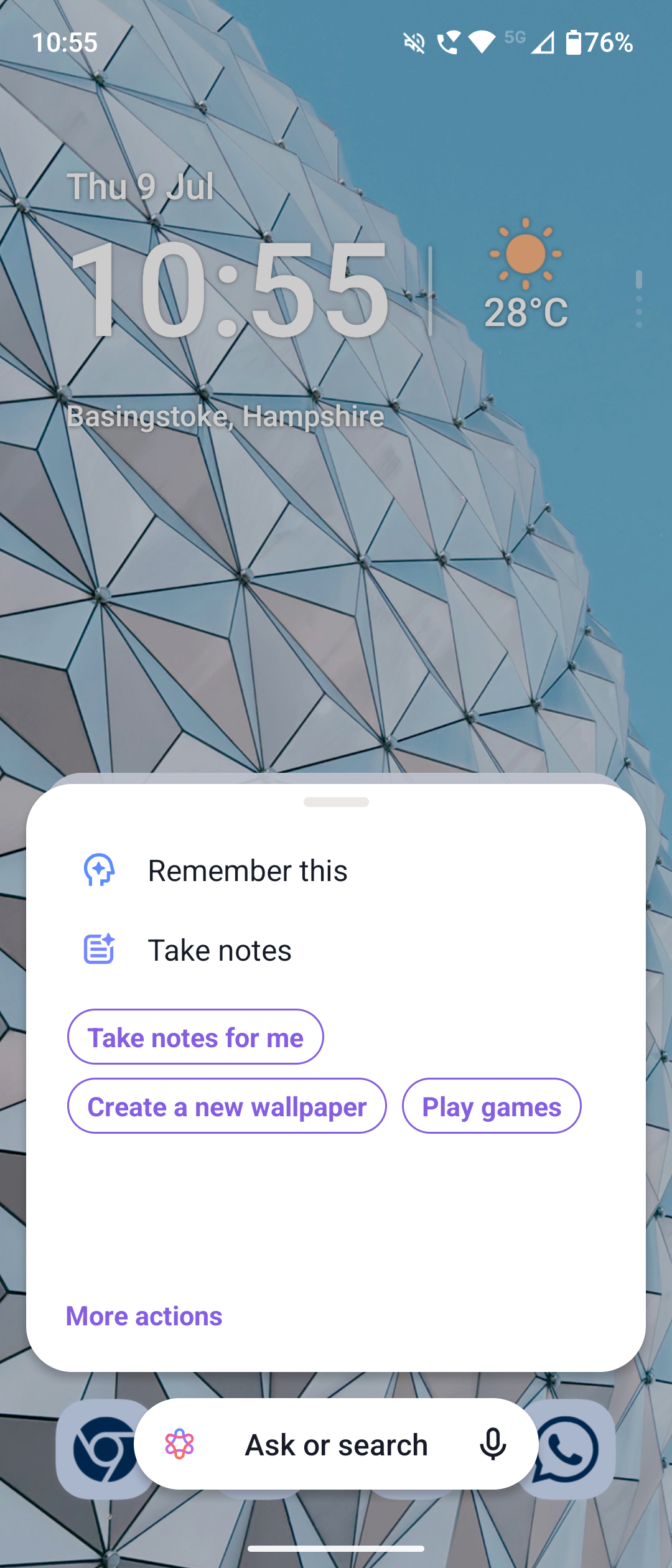 Moto AI Key settings 3