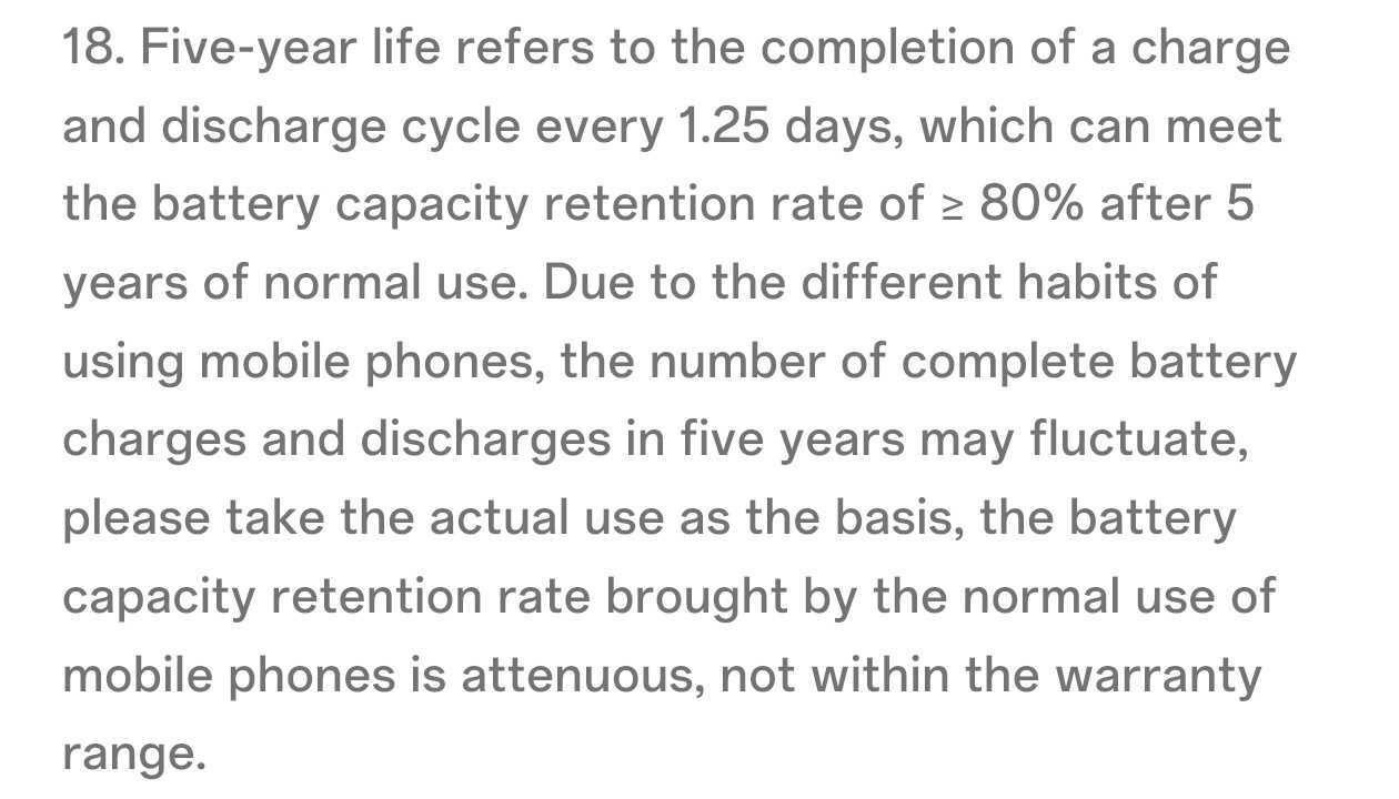 OPPO Find X9 Pro charging cycle fine print OPPO Find X9 Pro charging cycle fine print