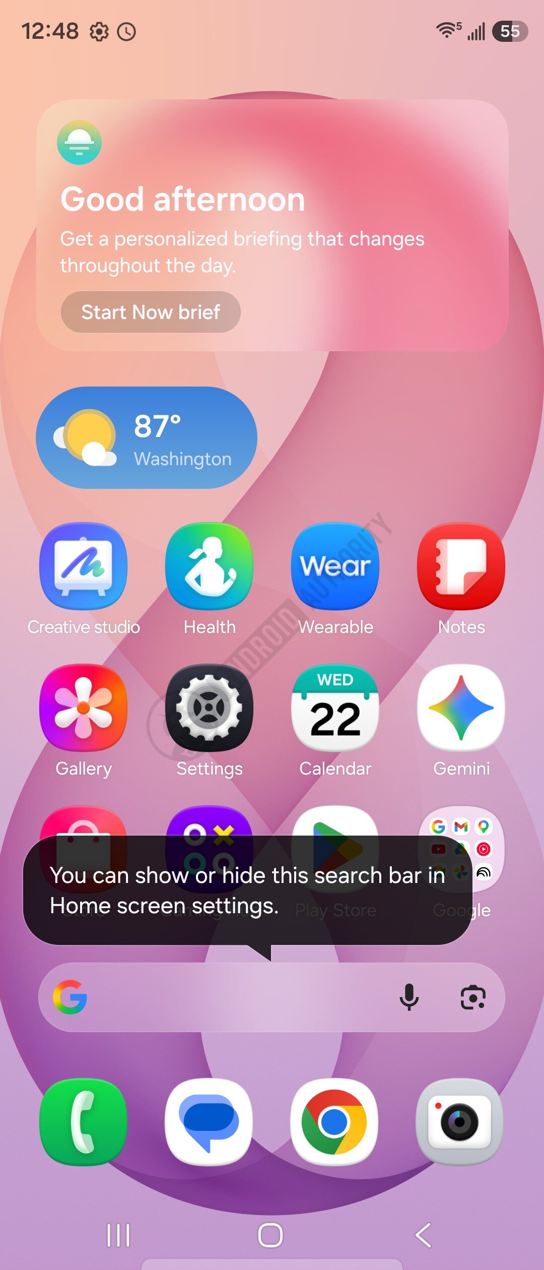 One ui 9 google search 3 watermarked