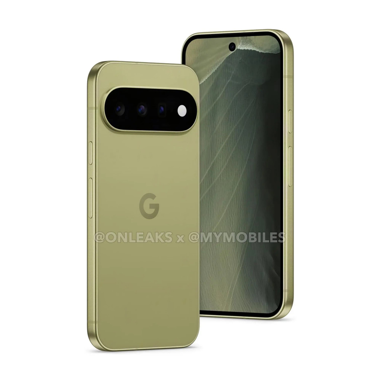 Pixel 11 Green Color Angled View