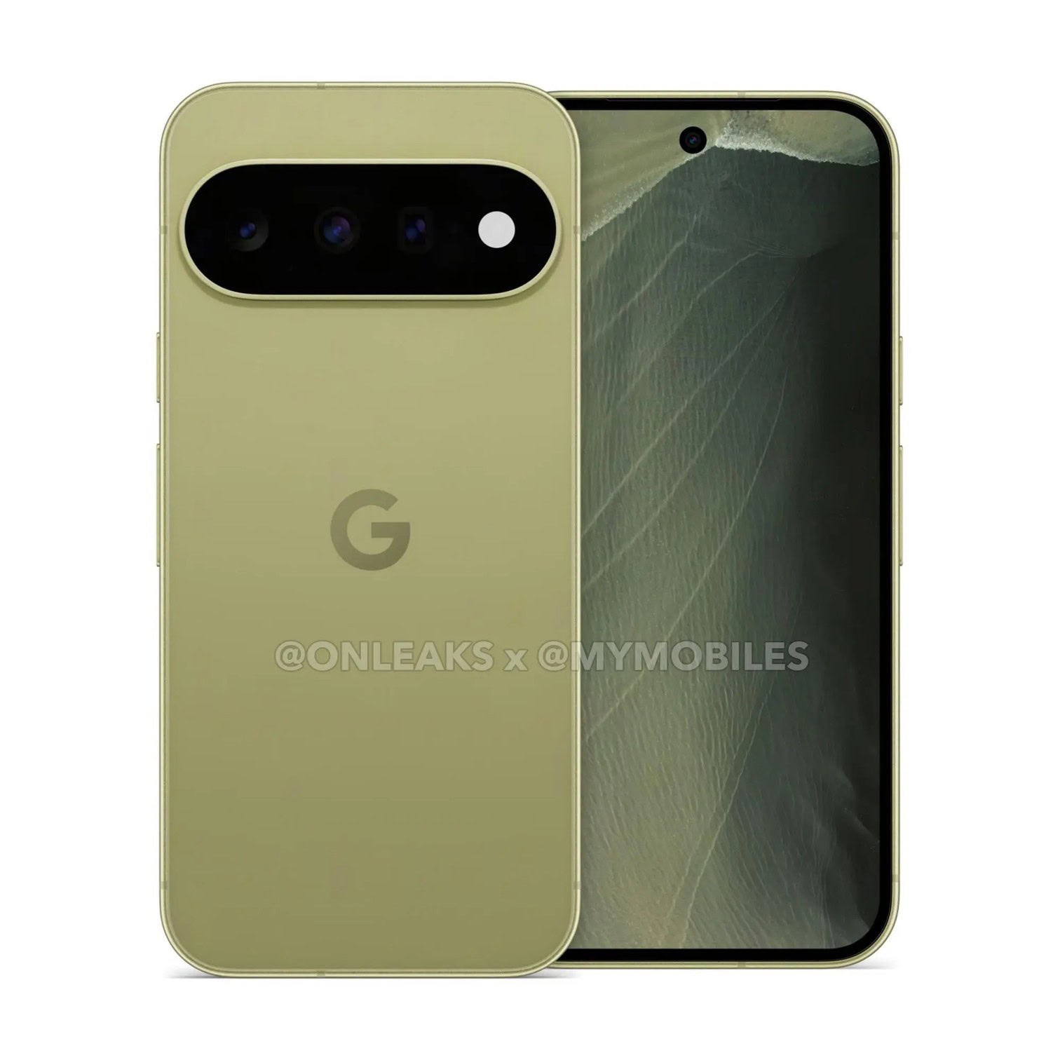 Pixel 11 Green Color Front and Back