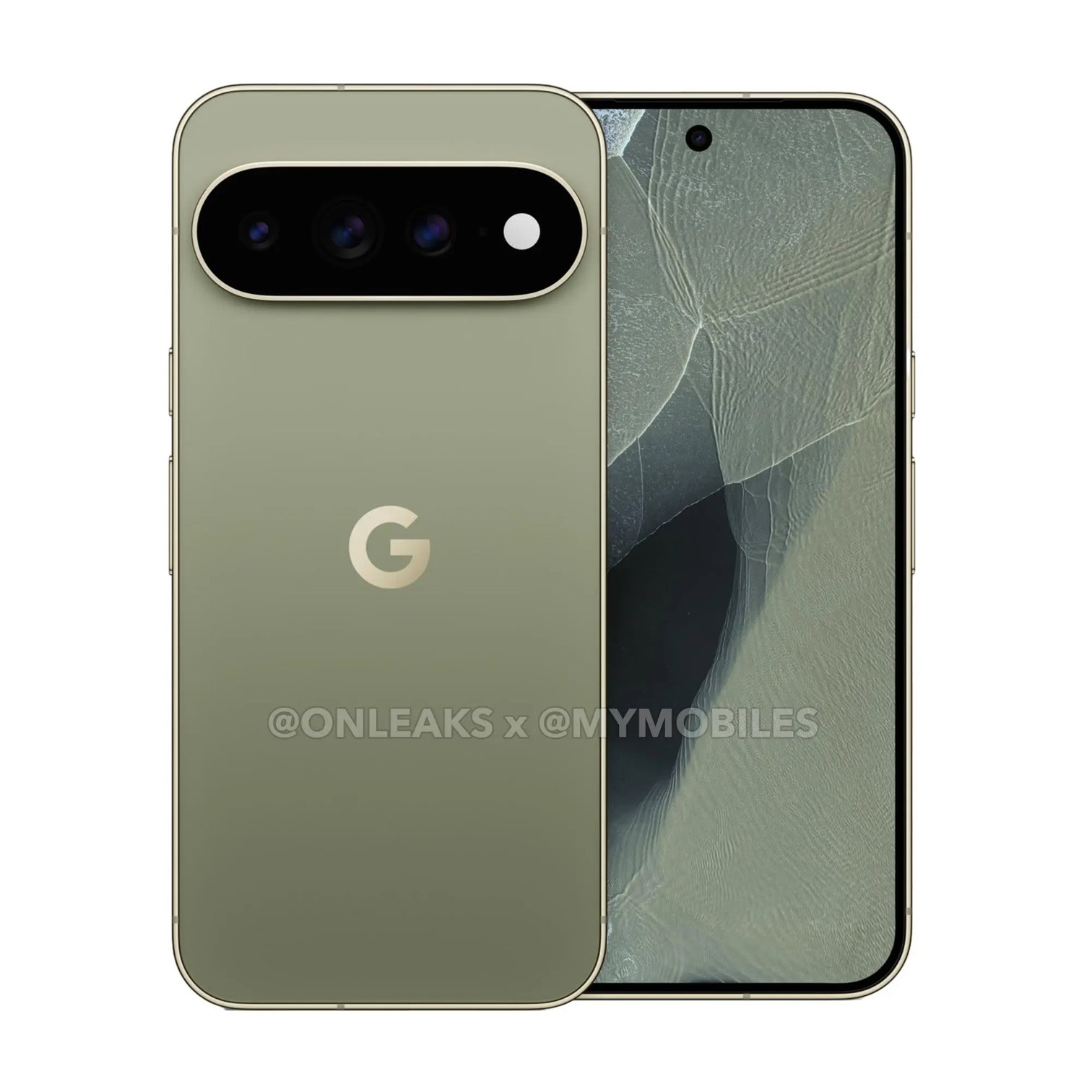 Pixel 11 Pro Green Color Front and Back