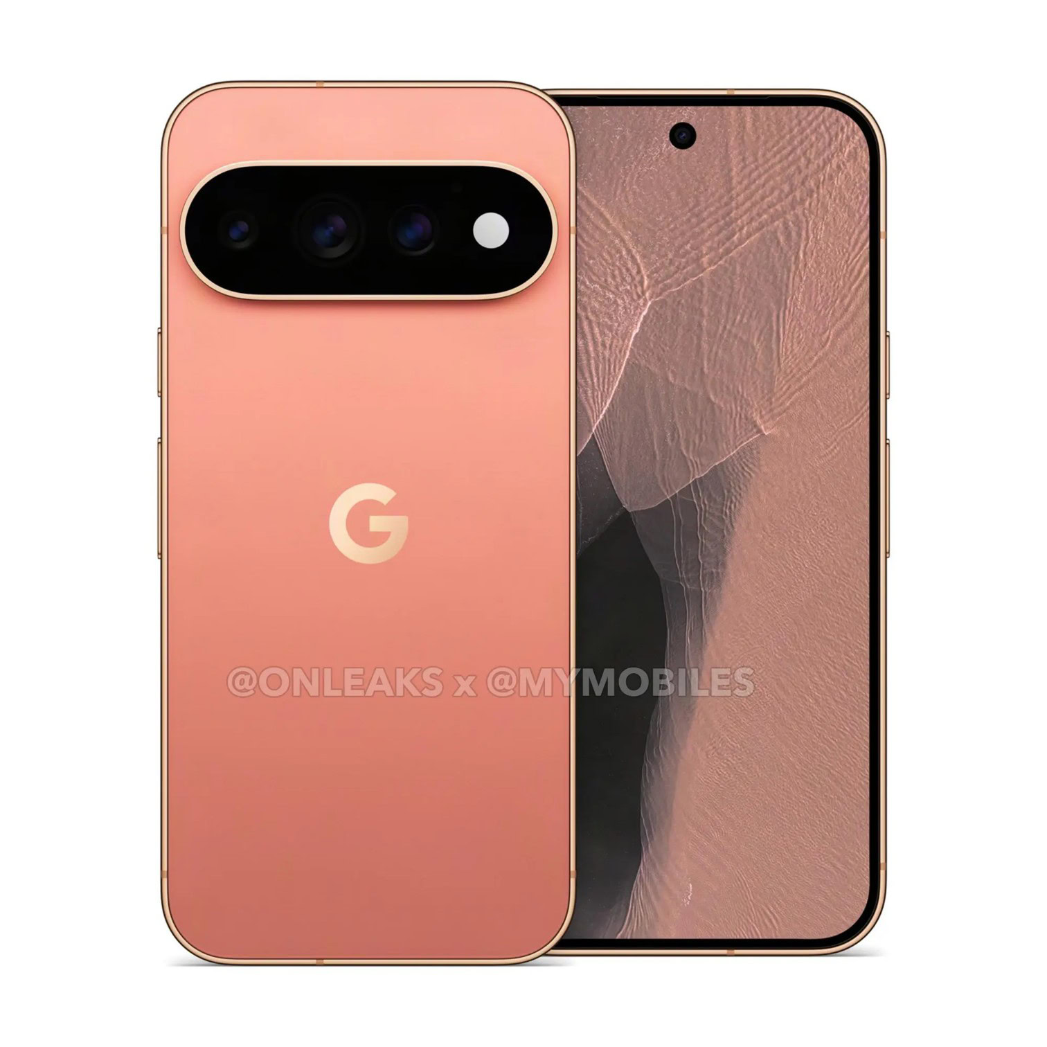 Pixel 11 Pro XL Dune Color Front and Back