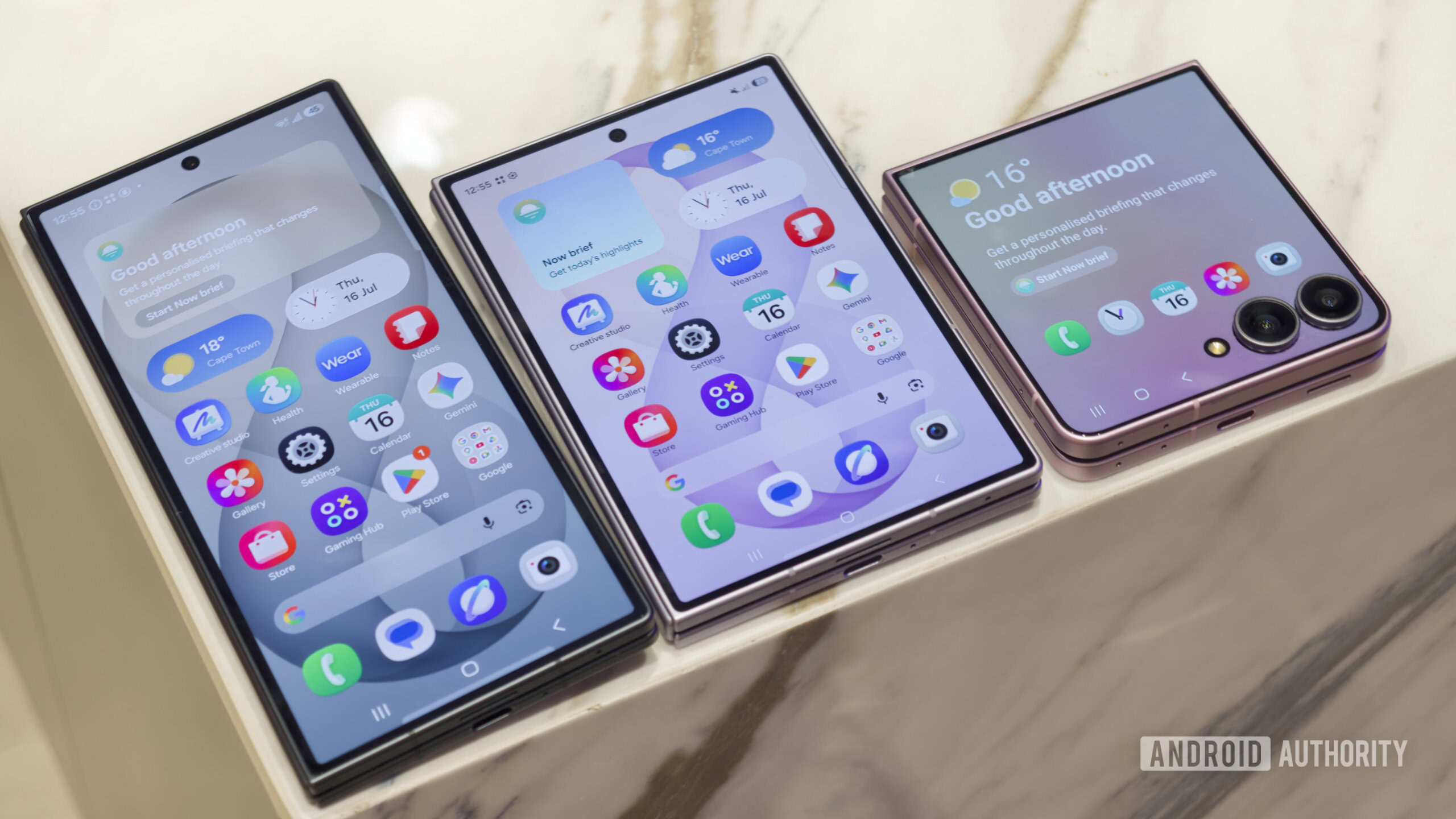 Samsung Galaxy Z Fold 8 Ultra Z Fold 8 and Z Flip 8 family on table Samsung Galaxy Z Fold 8 Ultra Z Fold 8 and Z Flip 8 family on table