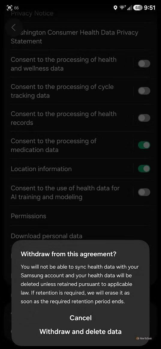 Disable Samsung Health AI training pass 2 How To Geek