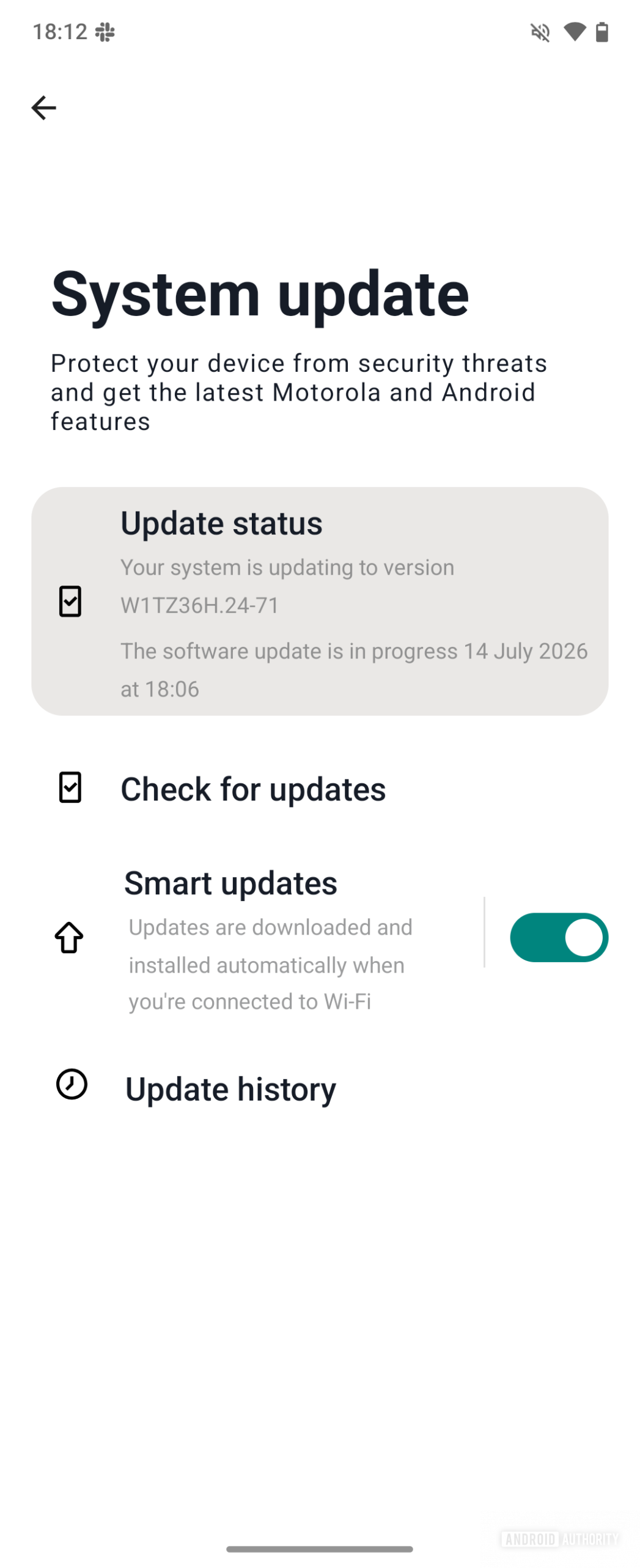 Motorola software update