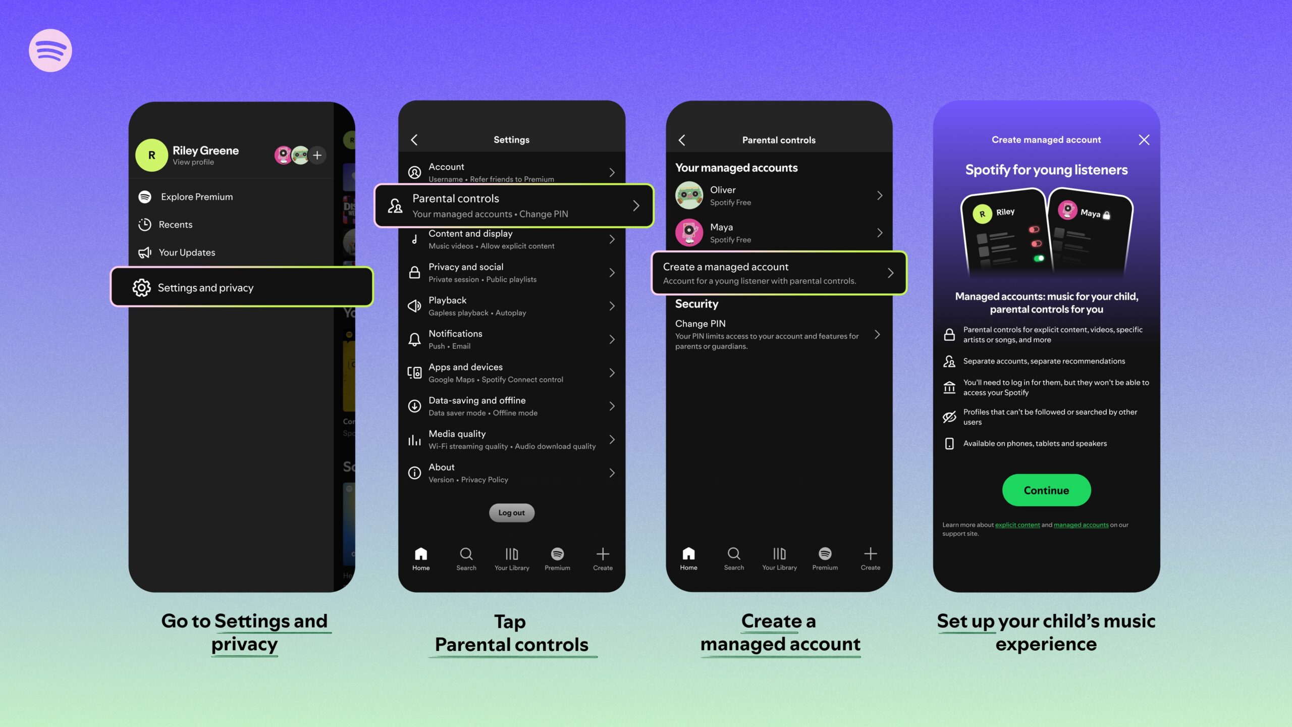 Spotify Managed accounts Spotify Managed accounts