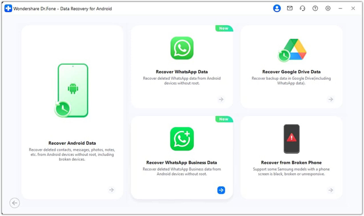 Wondershare Dr Fone Data Recovery For Android
