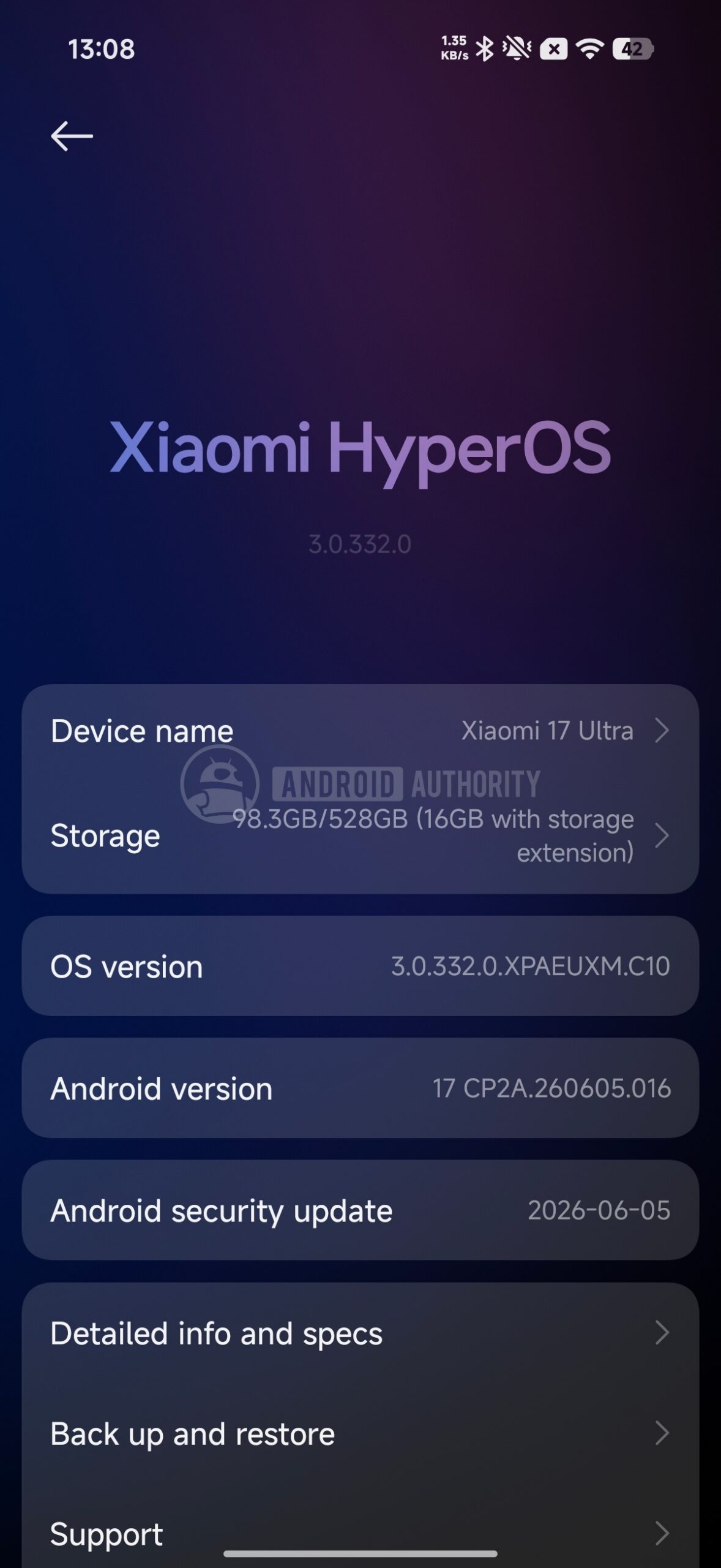Xiaomi 17 Ultra Android 17 update 2