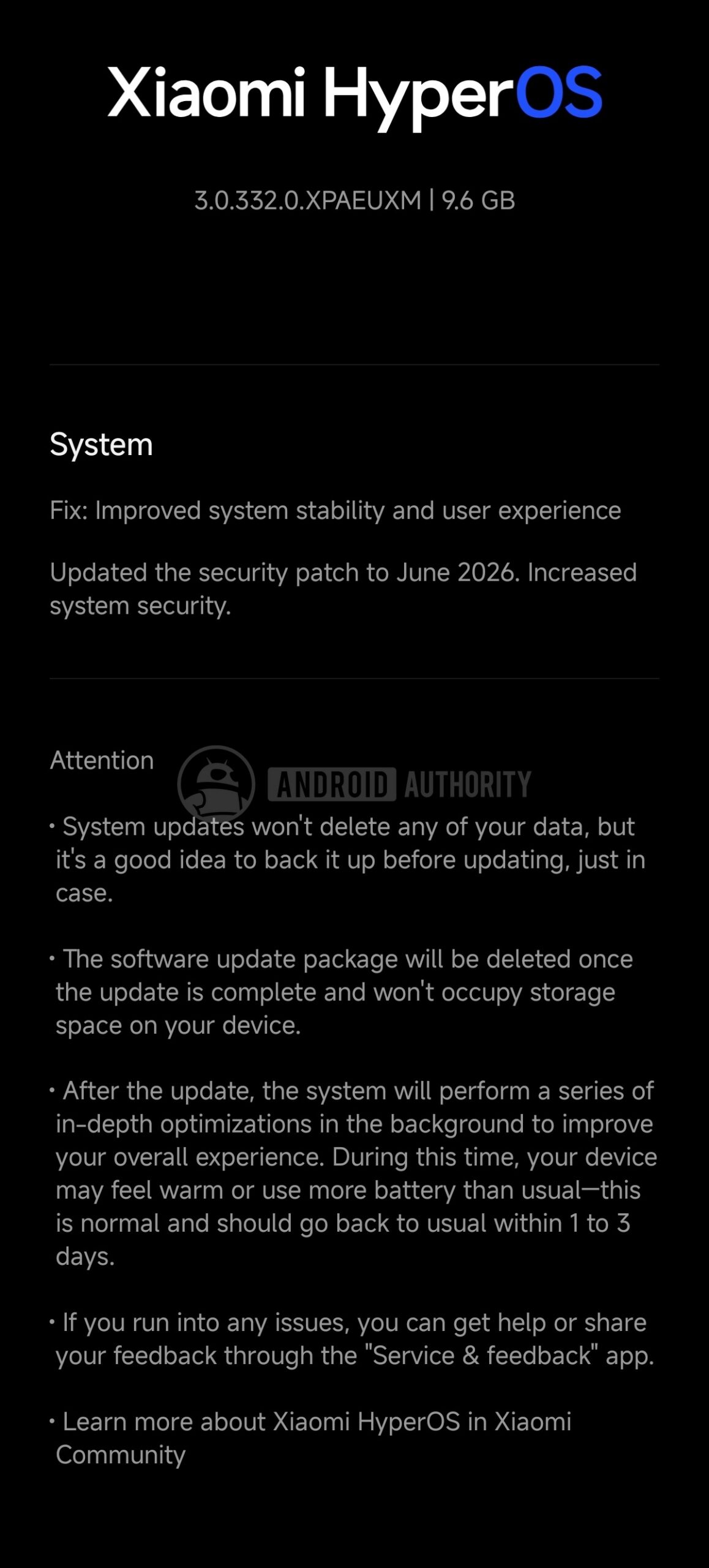 Xiaomi 17 Ultra Android 17 update