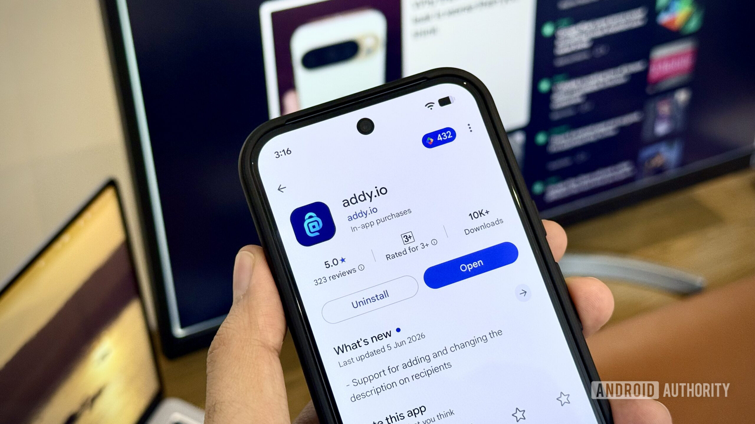 addy.io email alias service play store