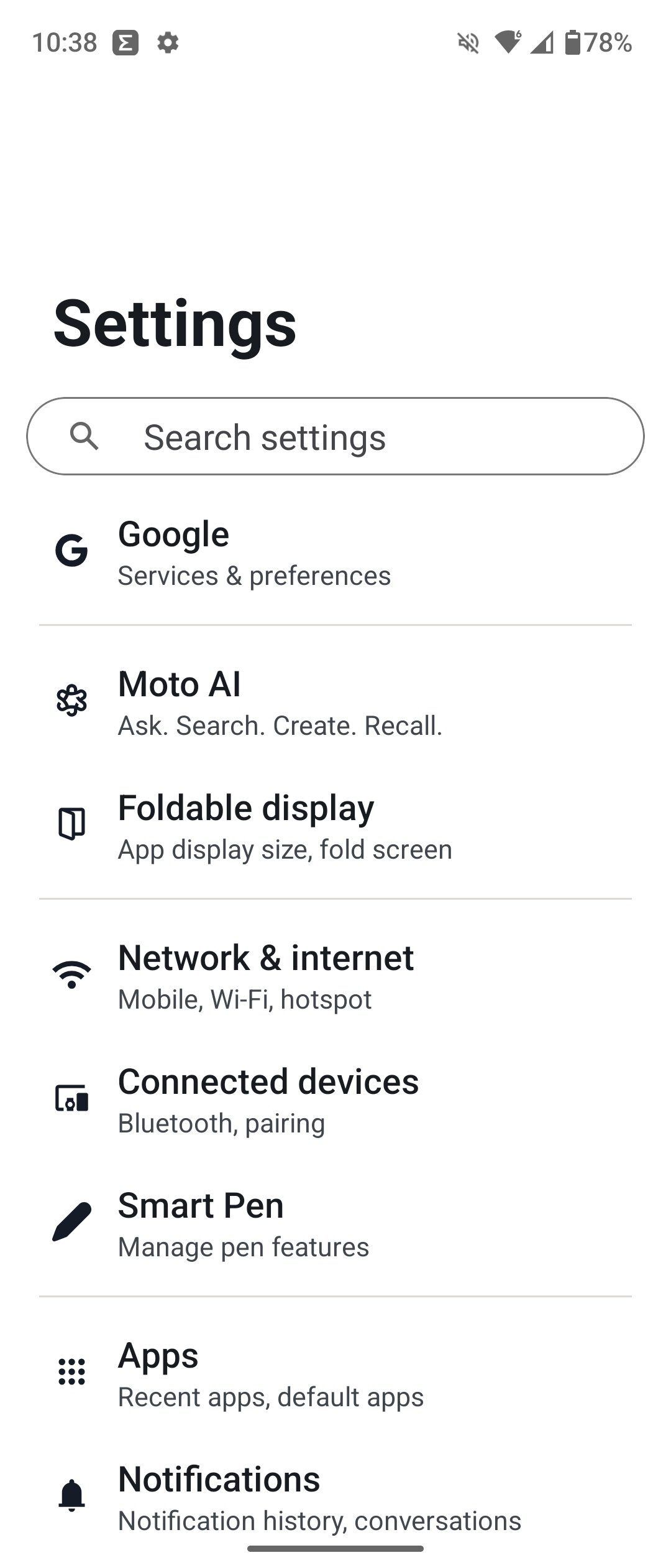 Screenshot of Android Auto settings on an Android phone.