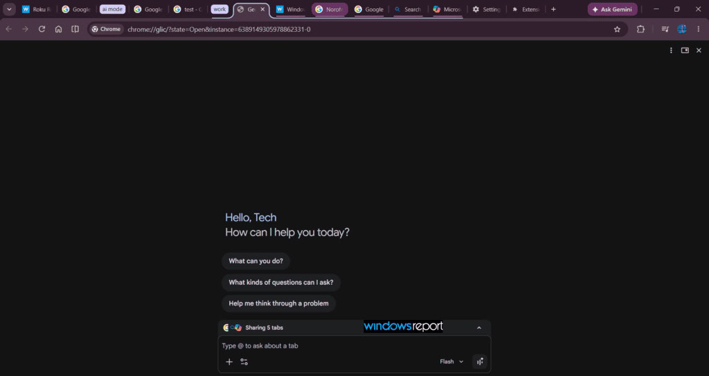 chrome gemini tab group