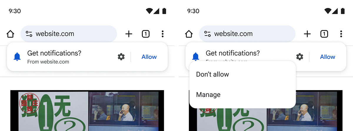chrome new notification prompts image chrome new notification prompts image