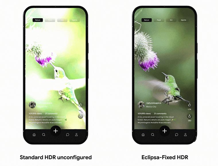 eclipsa video unconfigured vs configured hdr image eclipsa video unconfigured vs configured hdr image