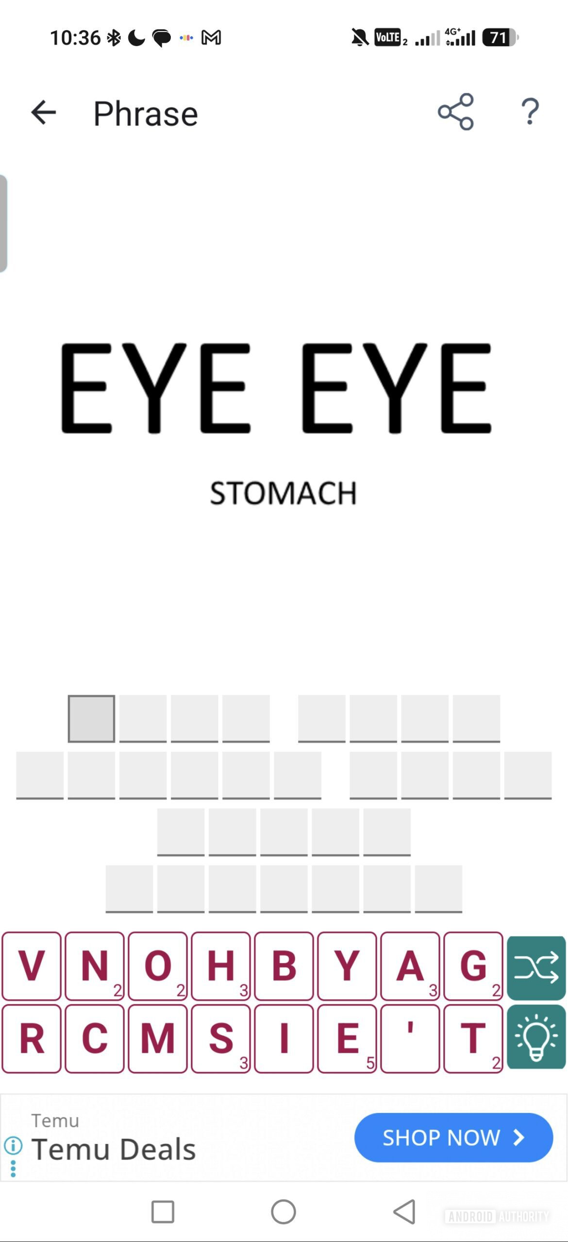 eyes bigger than stomach puzzle
