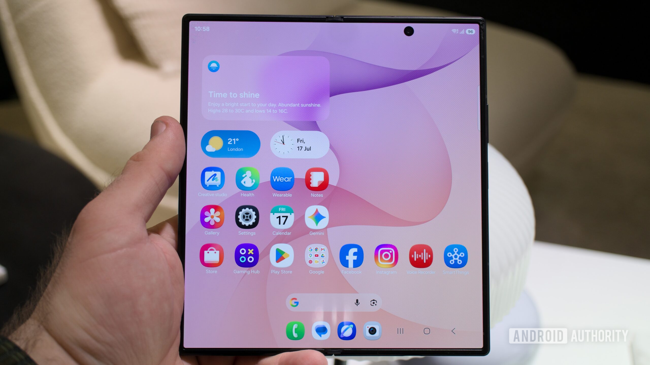 galaxy fold 8 ultra open in hand galaxy fold 8 ultra open in hand