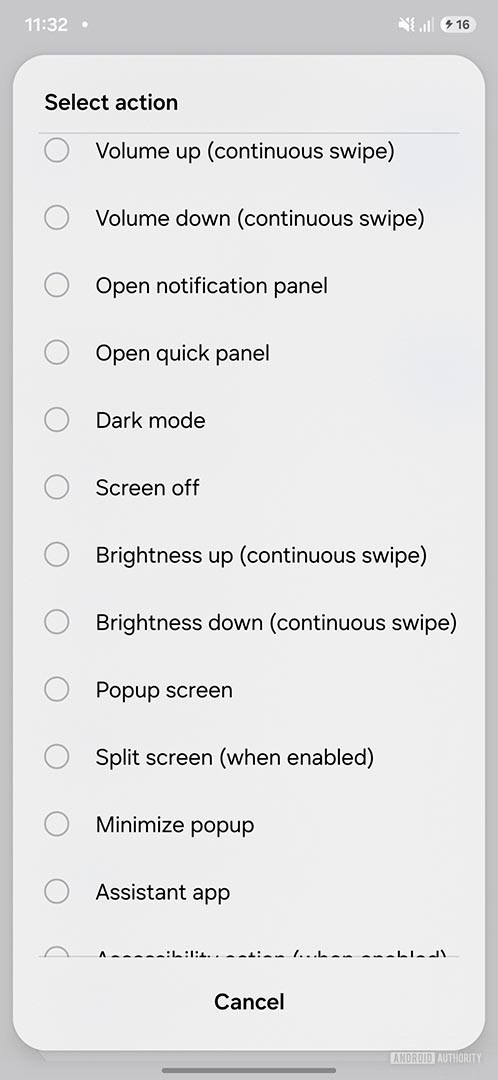 home up update multi finger gesture action selection image
