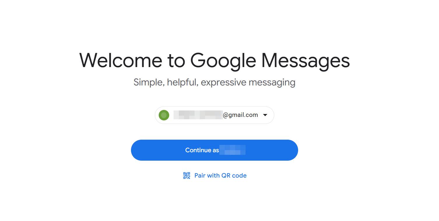 messages qr pairing still us 2