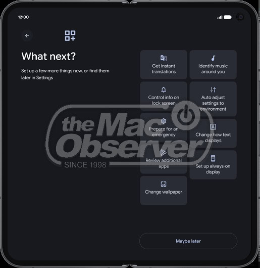 pixel 11 pro fold setup what next