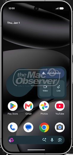 pixel 11 pro home screen gemini widget