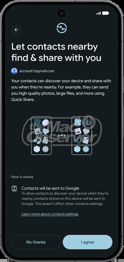 pixel 11 pro quick share contacts nearby