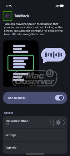 pixel 11 pro talkback accessibility setup