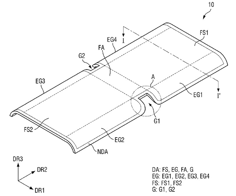 samsung patent foldable phone that folds both ways image 1