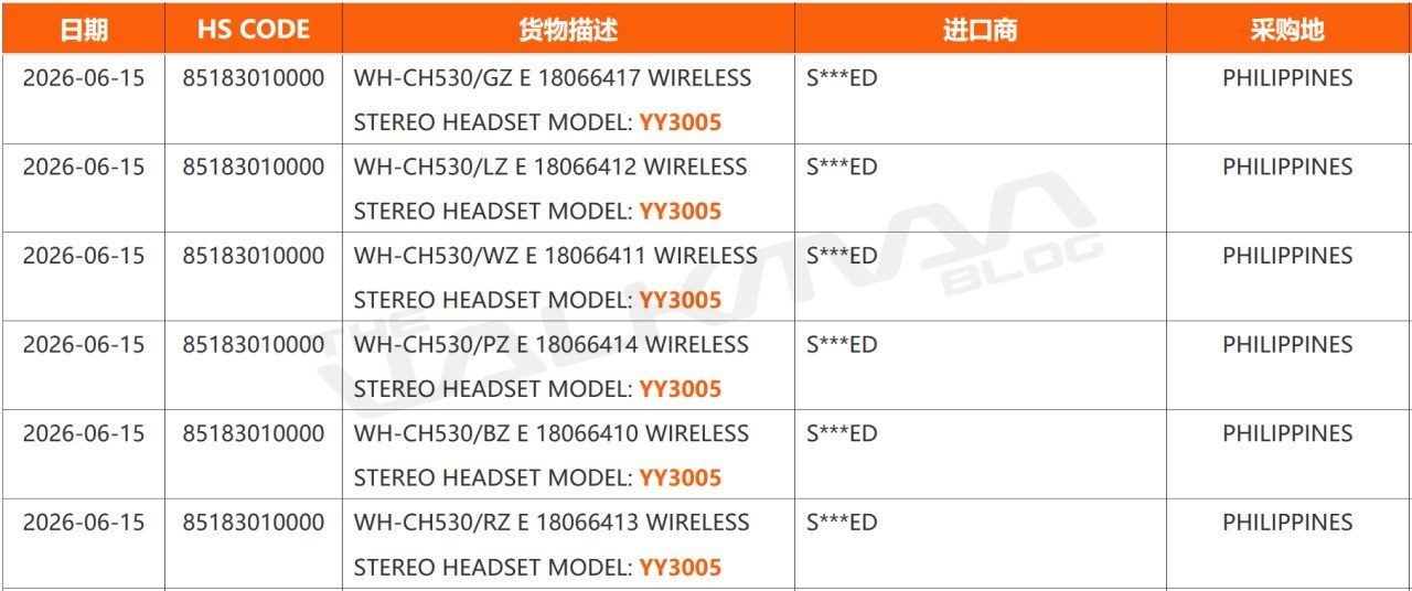 sony whch530 yy3005