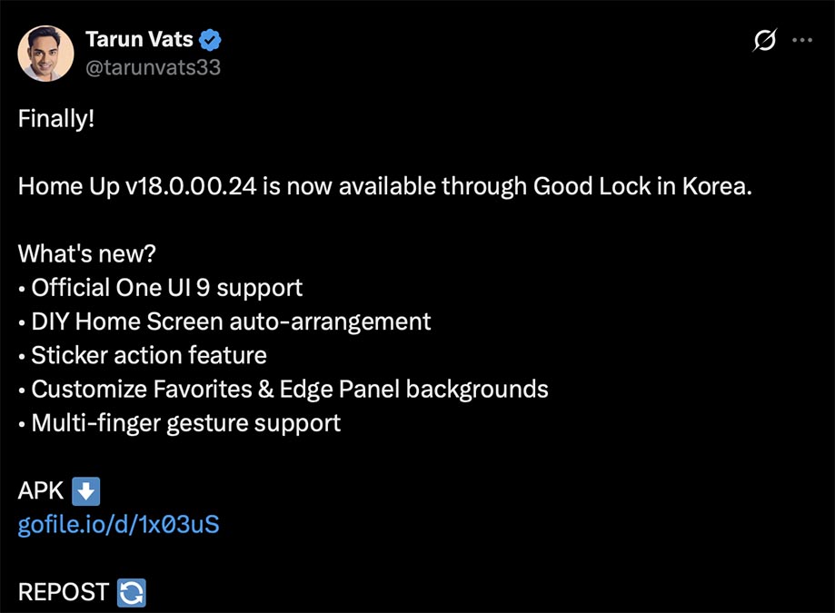 tarun vats x post homeup update rollout south korea