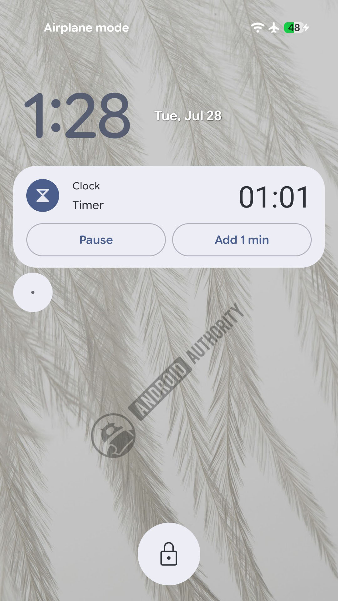 timer lock screen live update watermarked