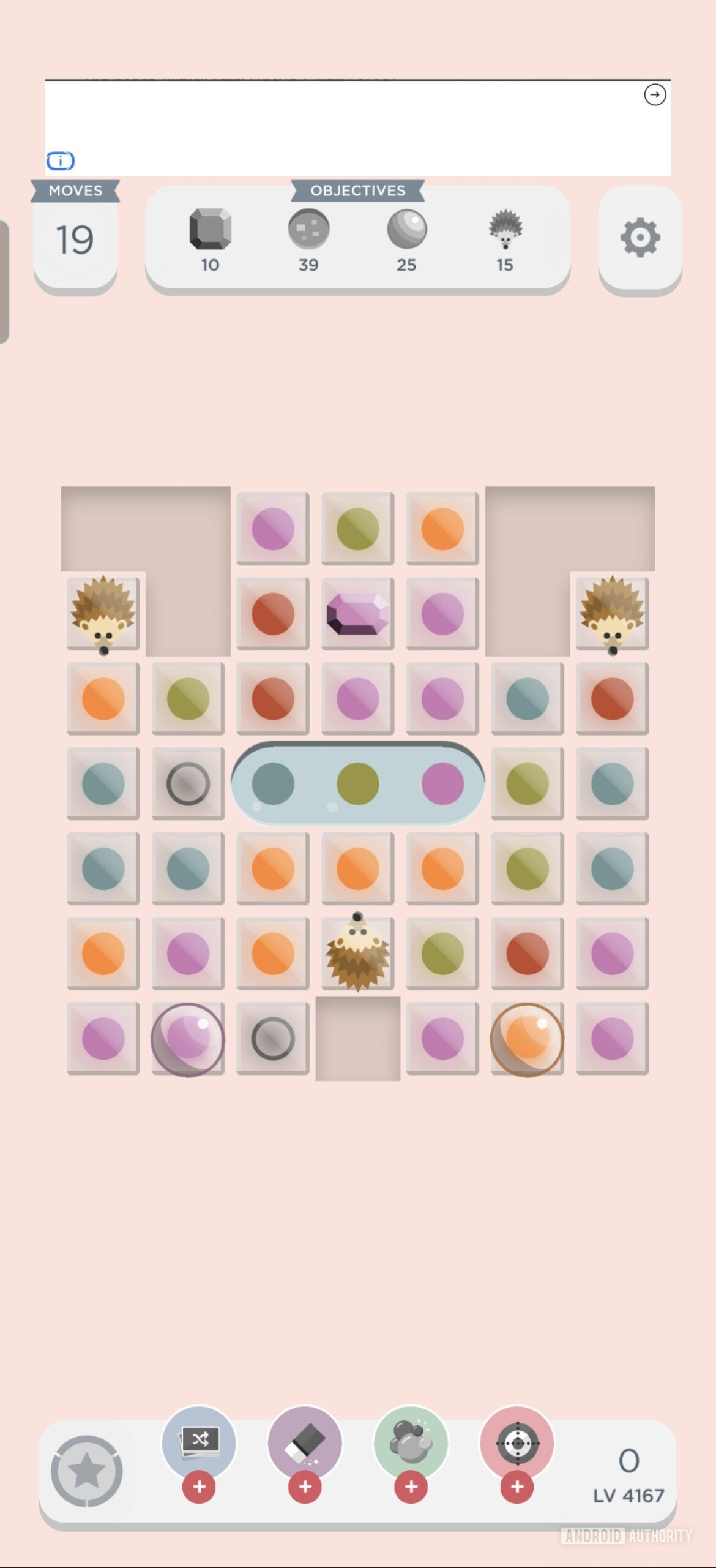 two dots puzzle with bubbles