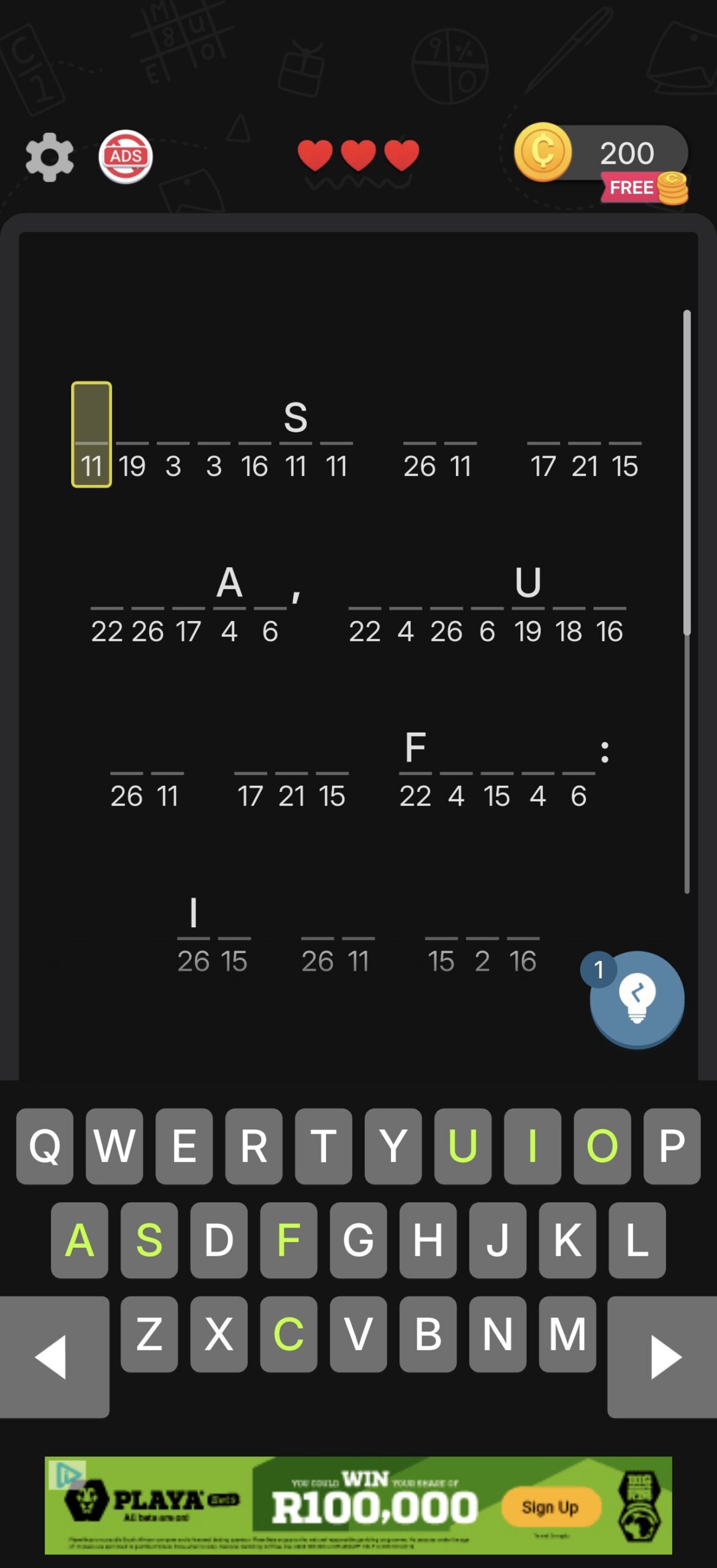 unsolved cryptogram