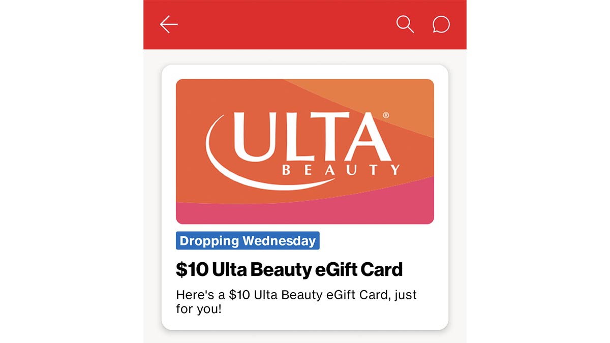verizon shine rewards ulta beauty gift card image