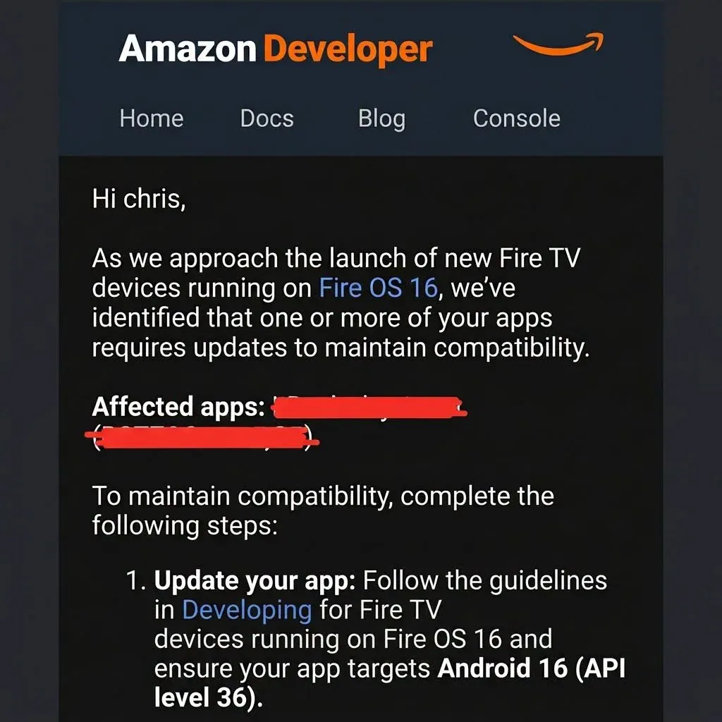 Fire OS, based on Android 16 coming to new Fire TVs