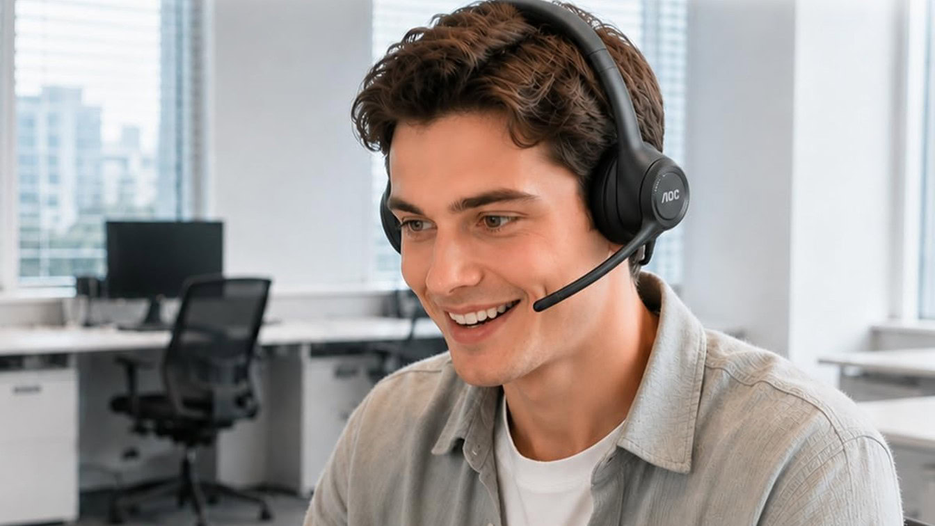 AOC Wireless Headset Press Image AOC Wireless Headset Press Image