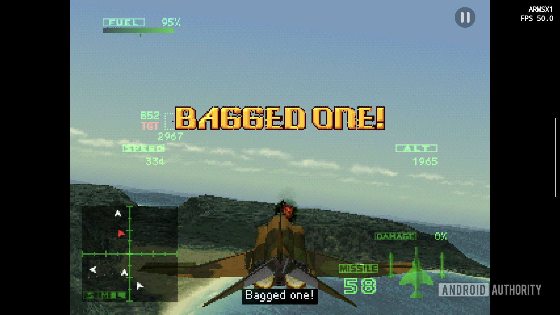 ARMSX1 emulator in game