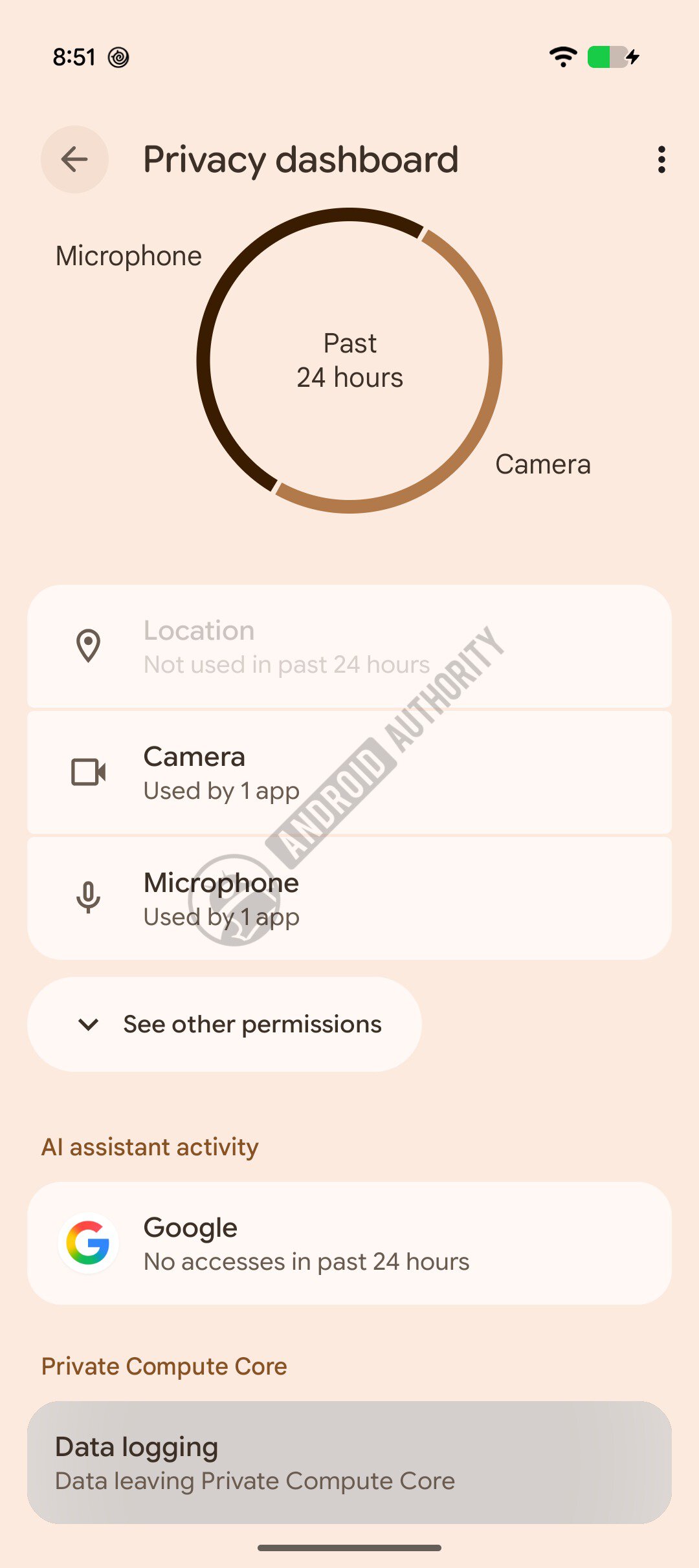 Android 17 QPR2 Beta 4 Private Compute Core data logging 3