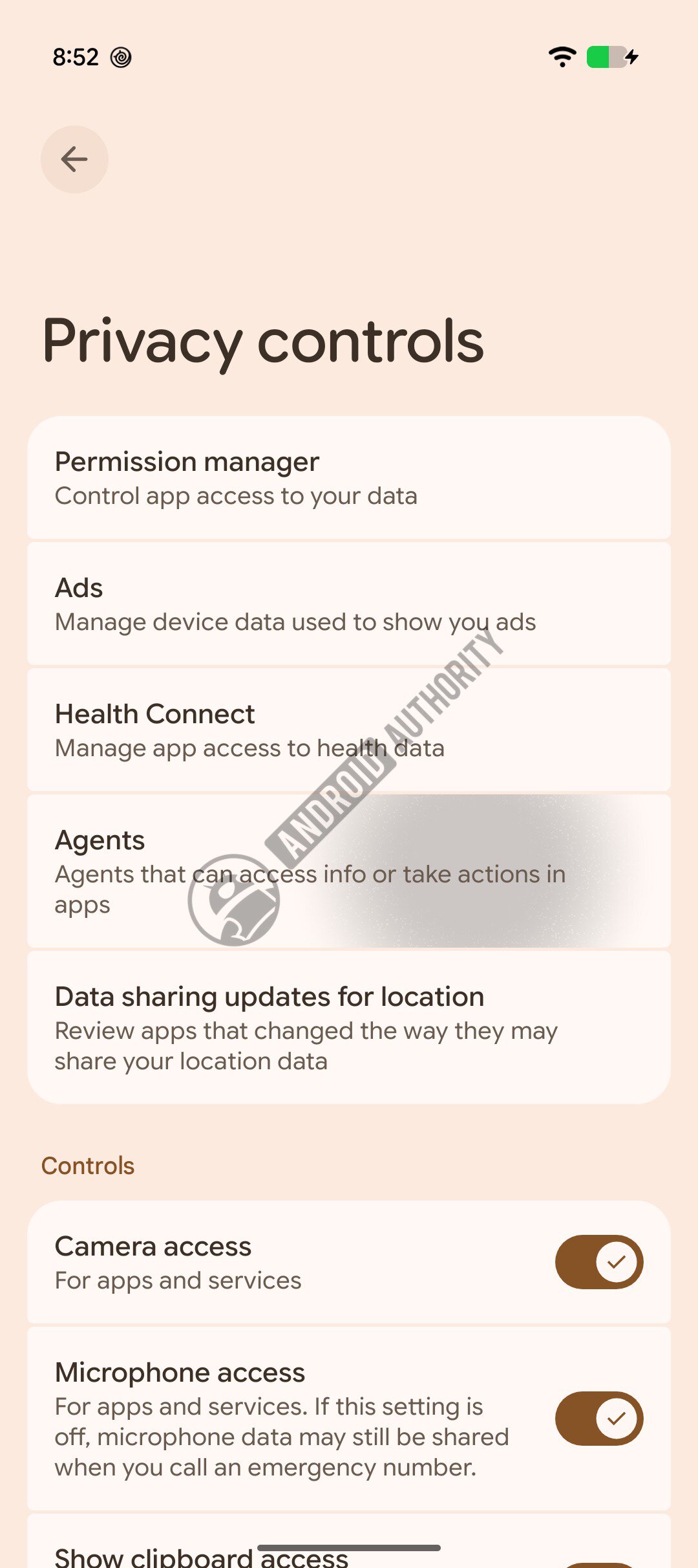 Android 17 QPR2 beta 4 Privacy controls Agents watermarked