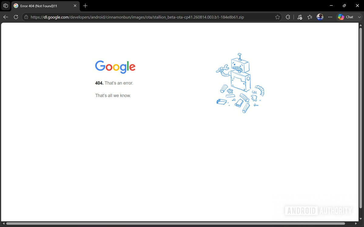 Android-17-qpr2-beta-4-images-download-404-error