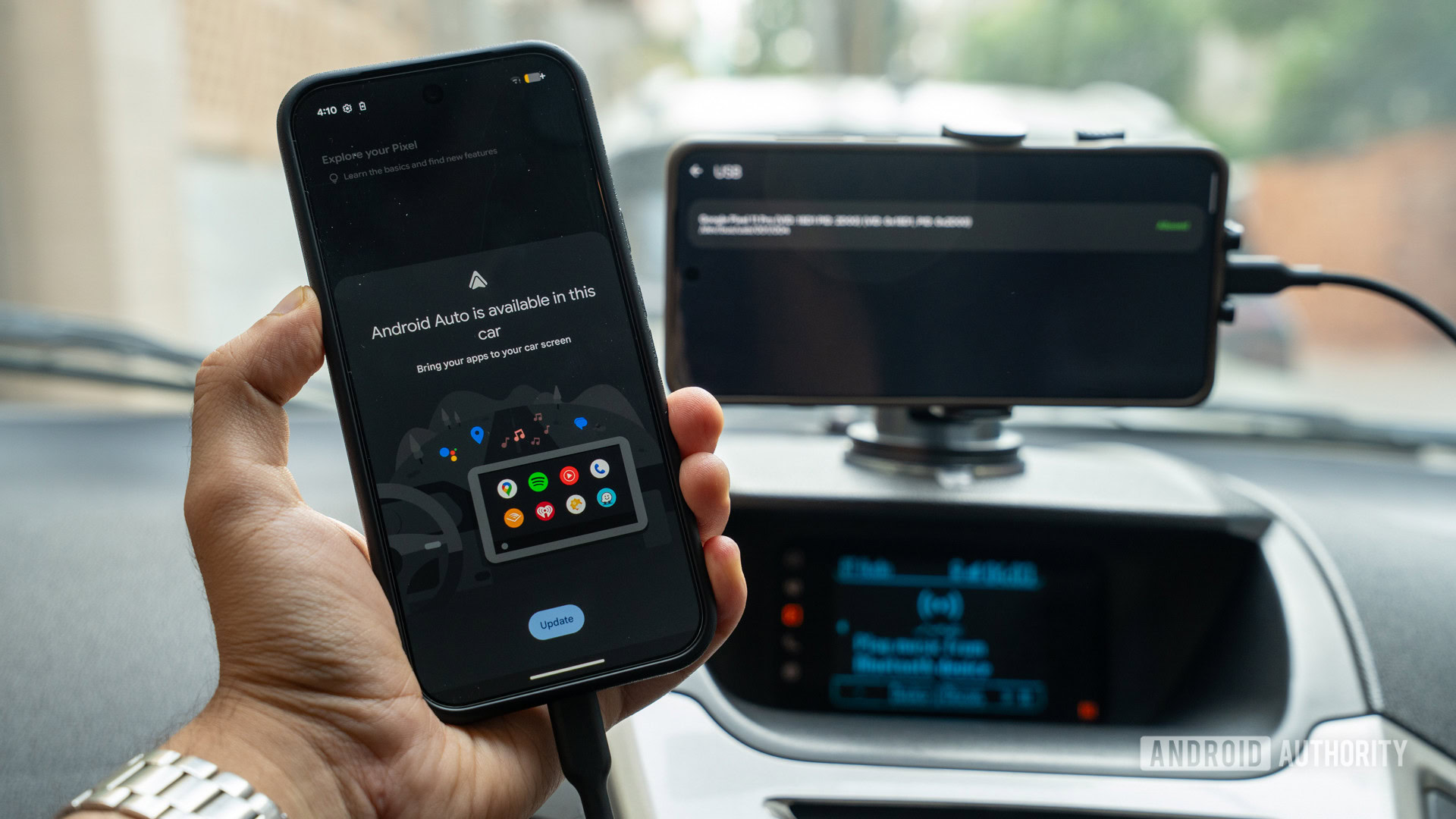 Android Auto open headunit on a phone using second phone as a receiver Android Auto open headunit on a phone using second phone as a receiver