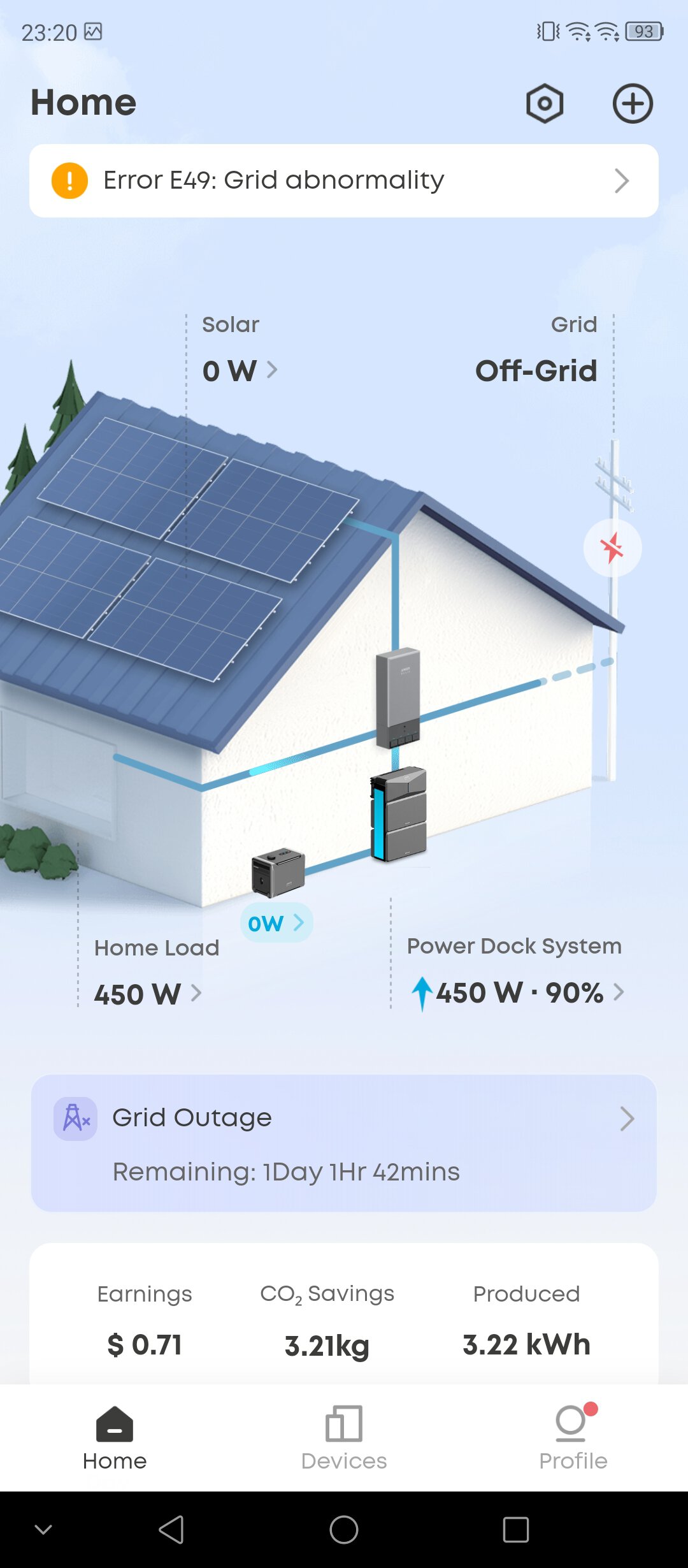 Anker E10 dashboard outage
