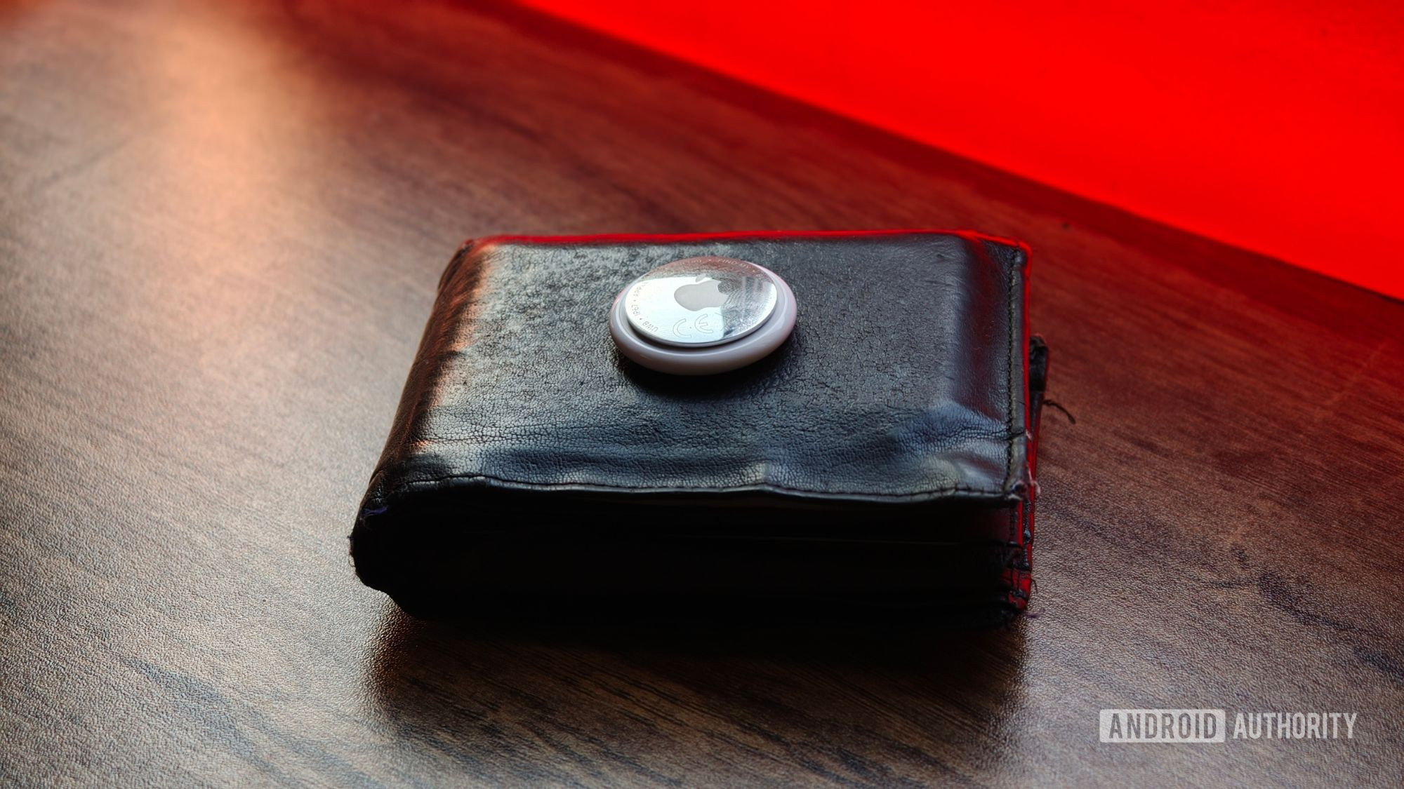 Apple AirTag 2 on a wallet Apple AirTag 2 on a wallet